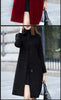 Women Woolen Blend Trench Coats Cold Winter Thicken Turn Down Collar Long Sleeve Overcoats Outwear SMSM-LLG5641