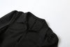 Sexy Maxi Dress Women Shoulder Padded Zip Wrapped Bandage Long Sleeve Slit Elegant Solid Office Simple Skinny Bodycon