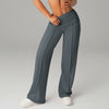 High Waisted Yoga Pants for Women, Loose Wide Leg Workout Trousers with Pockets for Running and Outdoor Exercise