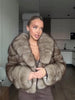 Women Thick Faux Fur Coat Lapel Hidden Button Loose Elegant Lady Outerwear Female Street Warm Commute Overcoat