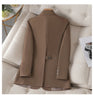 Women Pink Coffee Black Solid Blazer Female Long Sleeve Single Breasted Suit Jacket Coat Ladies Office Blazer Outerwear