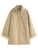 British Style Design Stand Collar Windbreaker Trench Jacket for Women Autumn Casual Chic Coats for Women