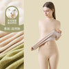 Women's Cashmere Silk Thermal Underwear Thermal Tops Warm Pants Thickened Solid Color Half Turtleneck Long Sleeve Winter Clothes