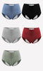 High Waist Menstrual Women's Panties Widen Period Pants Leak Proof Physiological Underwear Cotton Plus Size L-4XL Female Briefs
