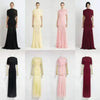 Women Ruched Maxi Dress Asymmetric Draped Sleeve High Neck Bodycon Mermaid Formal Evening Party Gown