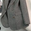 High-Quality Suit Jacket Women Autumn Winter Word Pattern Blazer Coat Female Temperament Cool Design Unique Ladies Tops