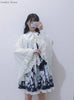Lolita Chiffon Open Front Wraps Poncho Soft Coat Capes Girls Sweet Hood Covers Sweet Ruffle Shawl Cape Sun Protective For Women