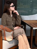 Ladies Woolen Coat Autumn Winter High-Quality Casual Temperament Short Coats Women's Slim Wool Coat Solid Color Lady Outerwear