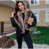 Elegant Fur Collar Hood Belt Long Cotton Jacket Women Zipper Drawstring Waist Parka Down Coat Winter Lady Warm Chic Outwear