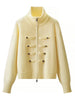 Casual Women's Cardigan Sweater Turtleneck Zippers Full Sleeve Button Decoration Lady Coats Autumn Female Knitwear