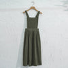 Retro Women's Corduroy Dress Square Neck Casual Medieval Dresses Vestidos Para Mujer