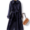 Women's High-quality Temperament Commuting Loose Casual Korean Style Coat Over the Knee Women's Coat
