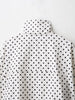 Polka Dot Shorts Sets For Women Outfits Long Sleeve Zipper Turtleneck Jacket Coat Spring Woman Elegant 2 Piece Set