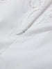 Minimalist White Boat Neck Midi Dress Women Elegant Cap Sleeve A-line Flare Eyelet Embroidery Vestido Wedding Formal Party Gown