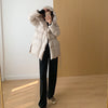 Winter Women's Down Jackets Ultra Light Warm Cusual Coat Female Puffer Jacket With Belt Plus Size Hooded Short Parka