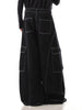 Cyber Y2K Streetwear Black Baggy Women's Cargo Jeans Pants For Woman Clothing Wide Leg Gothic Punk Loose Fit Denim Trousers