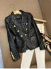 Black Elegant Suit Jacket Ladies Casual Double Breasted Women's Blazer Office Work Casual Female Outerwear