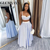 striped patchwork Women's Dress Set Strap Crop Tops and a-line long Maxi Skirts Suit Vacation Two 2 Piece Sets Outfits