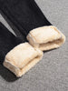 Winter Fleece Lined Denim Pencil Pants Women Thicken Warm Lamb Fluff Jeans High Waist Slim Vaqueros Big Size 34 Kot Pantolon
