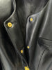 High Street Designer Jacket Women's Slim Fitting Snail Button Artificial Leather Blazer