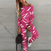 Urban Style Women's Casual Long Sleeve Printed Set Pants Autumn Comfortable Streetwear Outfit