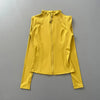 Women Full Zip Long Sleeve Athletic Jacket Thumb Holes Slim Fit Quick Dry Running Gym Yoga Fitness Sports Coat