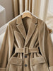 Casual Brown Velvet Blazer for Women Winter Thickened Long Sleeve Lapel Jacket Stylish Versatile Outerwear