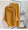2 Pieces Sets For Women Beading Loose Shirts With Wide Leg Pants Female Elegant Clothing Spring Autumn 2DB2230