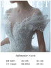Princess Sexy Crystal Beaded Wedding Dress Puff Tulle White Gown Bride Pregnant Women's Gown with Trailing