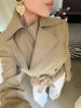 Elegant Solid Women's Blazer Skirts Suit Long Sleeve Lapel Lace-Up Coat Slim Skirt Lady Set Autumn Chic Female Outfits