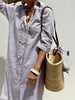 Autumn Long Sleeve Shirt Dress Elegant Belt Long Dress For Women Print Button Lapel Neck Casual Dresses Robe Femme