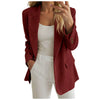 Corduroy Suit Jacket For Womens Business Casual Outfits Long Sleeve Notched Lapel Casual Work Suits Jackets For Women Plus Size