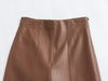 Women's Faux Leather Pants High Waist Straight Leg Trousers Female Streetwear Stylish Stretch Pencil Pants