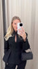 Elegant Solid Slim Short Jacket Women Chic Stand Collar Double Buttons Waist Cinching Pleated A-line Coat Lady Spring Daily Wear