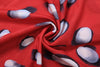Sexy Single-Breasted Dress Women Silk Scarf Strap Patchwork Full Sleeve Polka Dot Print Hottie Music Festival Bodycon