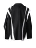 Women Black Irregular Color-block Big Size Blazer Lapel Long Sleeve Jacket Tide Spring Autumn 1DF308001
