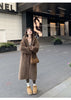 Winter Thick Women's Long Imitation Mink Plush Cardigan With Integrated Fur Eco-Friendly Hooded Fur Coat Solid Color