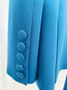 High Street S/S Career Designer Suit Set Women's Elegant Single Button Diamonds Beaded Blazer Pants Suit