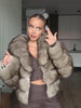 Women Thick Faux Fur Coat Lapel Hidden Button Loose Elegant Lady Outerwear Female Street Warm Commute Overcoat