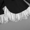 Autumn Sexy V-Neck Lace Patchwork Black Dress Elegant Temperament Long Sleeve Blazer Short Dresses Women Clothing