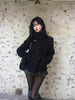 Street autumn/winter solid color women's turtleneck coat Y2K hip-hop retro Harajuku cute casual versatile women tops