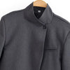 Diagonal Buckle Stand Collar Loane Taupe Asymmetrical Plaid Blazers Spring Casual Coats Vintage Woman's Outerwear Clothing