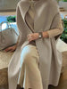 Spring Winter Woolen Women Coat Solid Elegant Vintage Thick Korean Batwing Style Chaqueta Mujer 2R8845