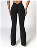 High Waist Flare Leggings Yoga Pants Women Wide Leg Pants Women Gym Workout Fitness Sports Flared Pants Latin Dance Trousers