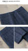 Apricot Plaid Pant Suits for Women Blazer British Style Capable Professional Clothing OL Clothes Suit Pants