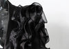 Spliced Mesh Ruffles Casual Blazer For Women Lapel Long Sleeve Tide Loose Fit Jacket Spring Autumn A165