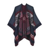 Winter Poncho Women Capes Scarf Imitation Cashmere Ladies Scarves Warm Shawls Wraps Woman Ponchos Bufanda Mujer Foulard