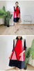 Plaid Printing Pleated Dress For Women Lapel Single Breasted Contrast Color Stitching Dresses 2R1060