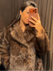 Retro Faux Fur Women Coat Urban Thicken Lapel Long Sleeve Single Breasted Female Outwear Autumn Winter Chic Lady Jacket
