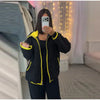 Casual Women's Knit Contrast Fleece Coats Stand Collar Zipper Pockets Full Sleeve Jackets Spring Lady Warm Outwear